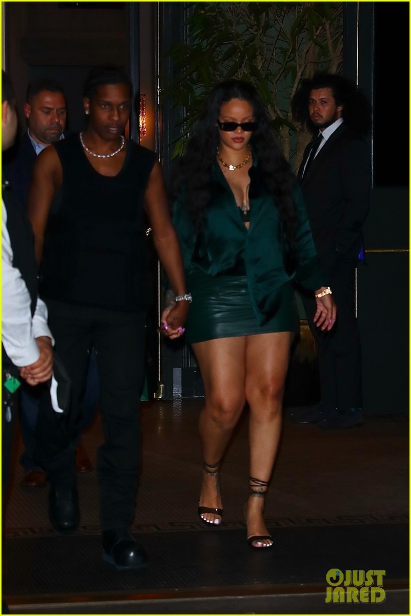 Rihanna & AAP Rocky Depart a NYC Hotel After a Night on the Town