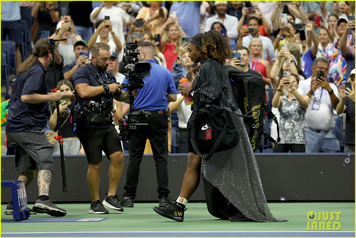 Serena Williams Makes U.S. Open Entrance Wearing a Train Ahead of