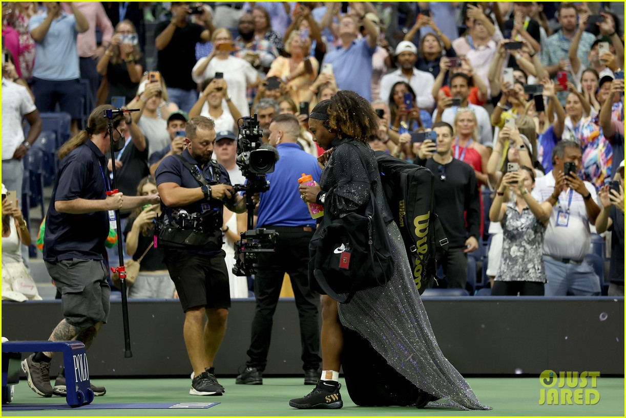 Serena Williams Makes U.S. Open Entrance Wearing a Train Ahead of