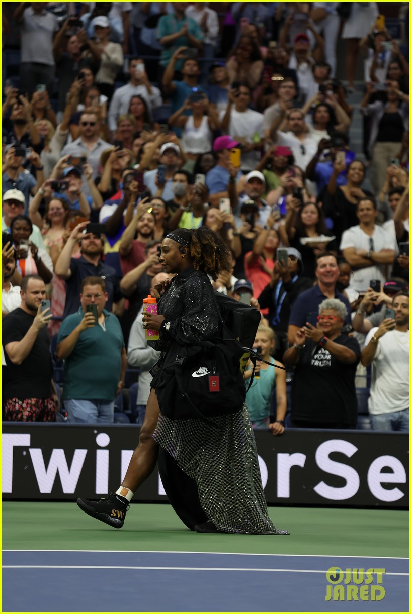 Serena Williams Makes U.S. Open Entrance Wearing a Train Ahead of
