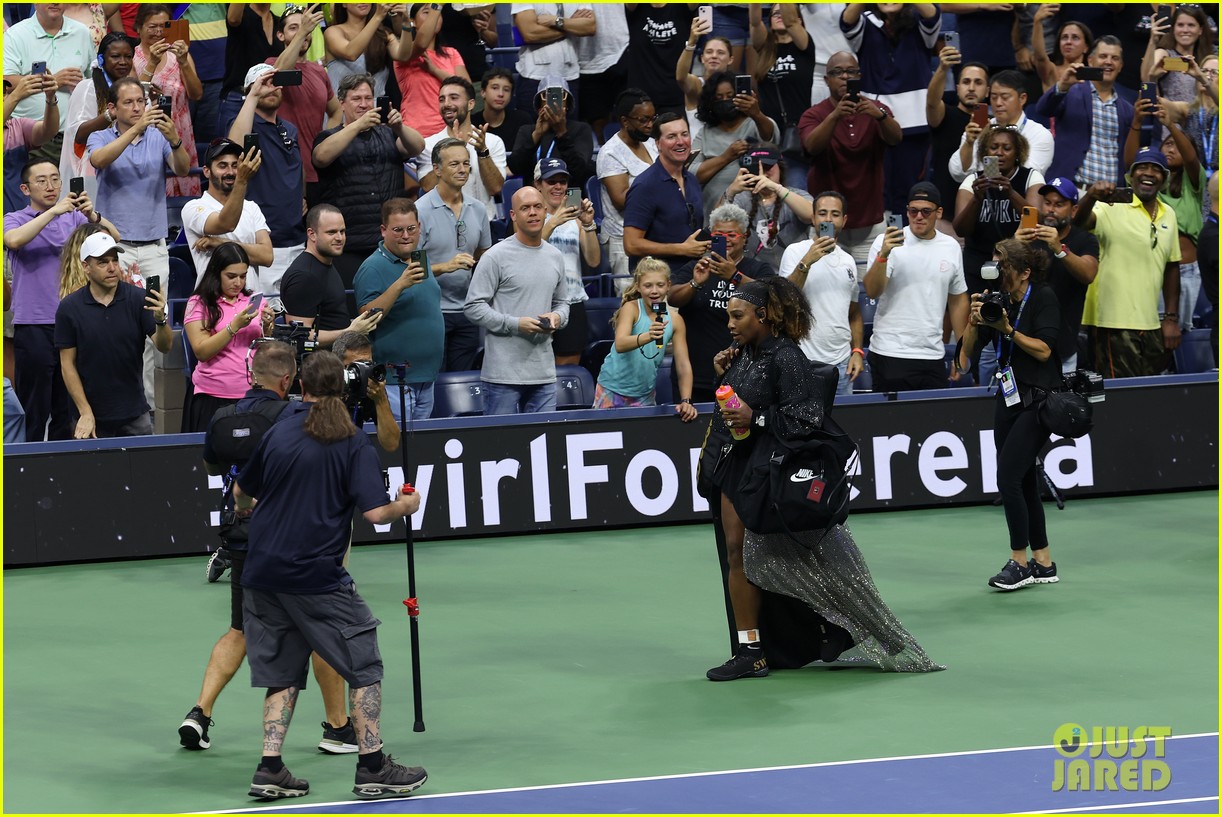 Serena Williams Makes U.S. Open Entrance Wearing a Train Ahead of