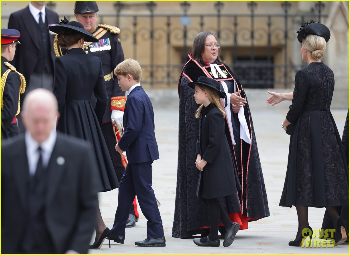 Prince & Princess Charlotte Join Procession at Queen Elizabeth's