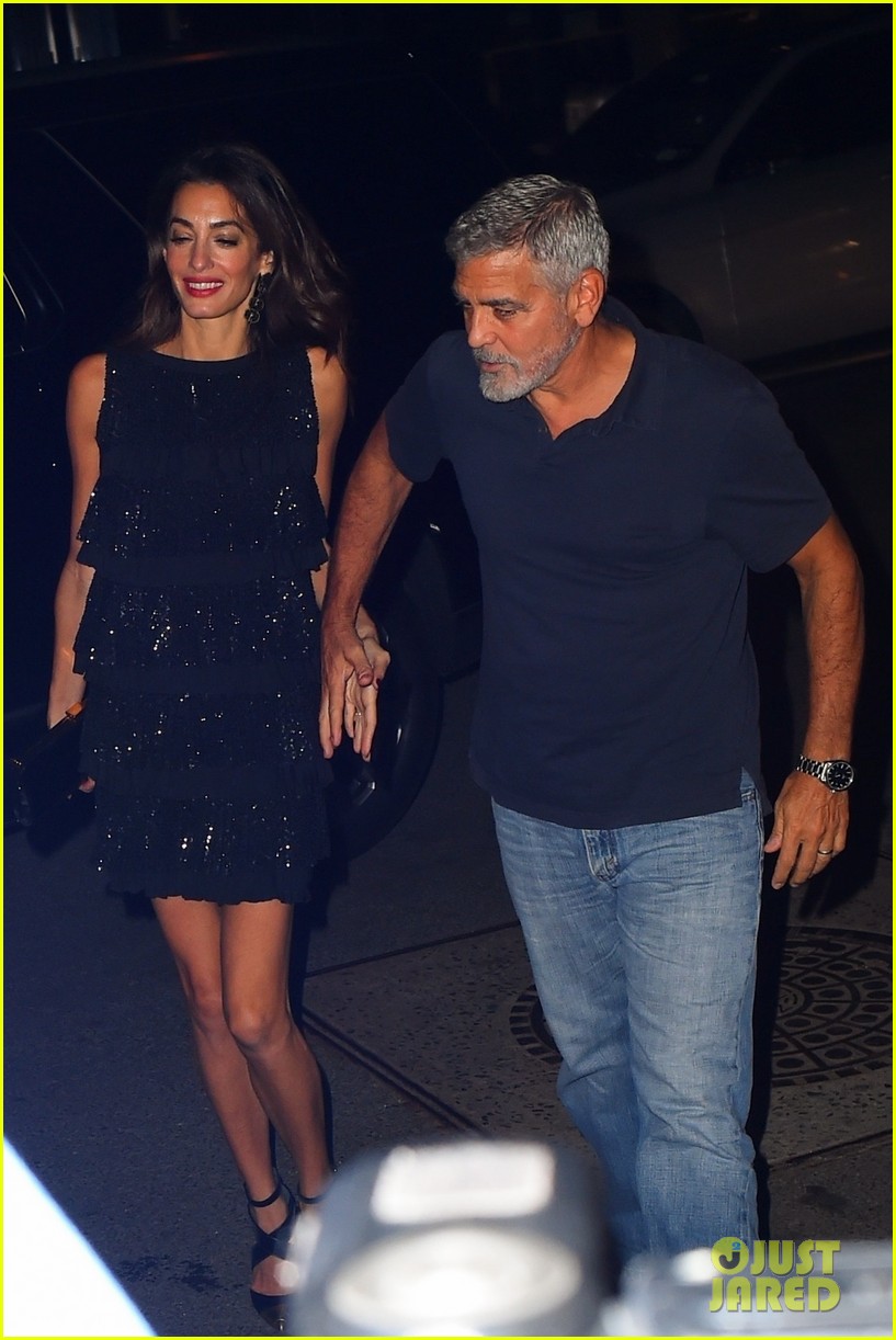 george amal clooney hold hands on dinner date in nyc 114825699
