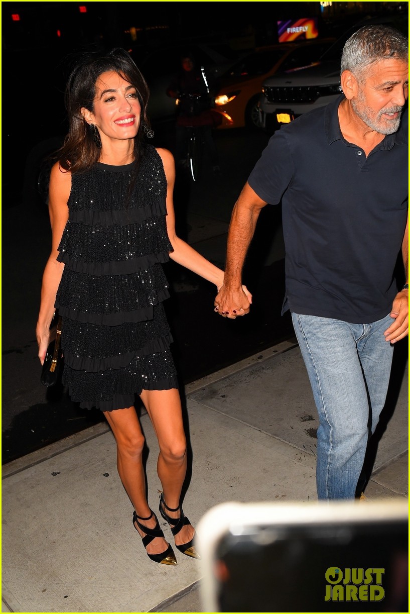 george amal clooney hold hands on dinner date in nyc 134825701