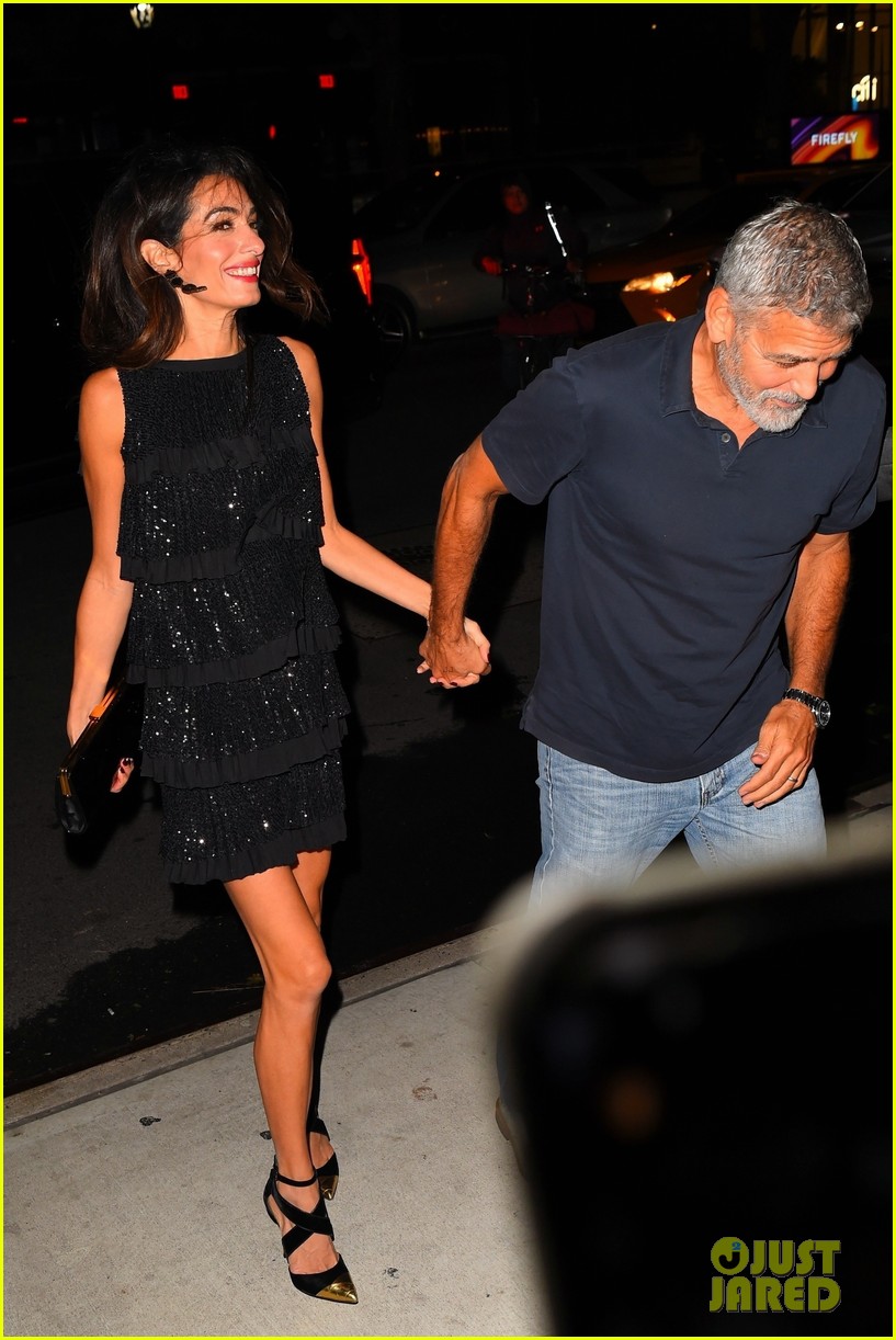 george amal clooney hold hands on dinner date in nyc 154825703
