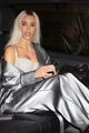 kim kardashian silver satin outfit leaving milan photo shoot 05