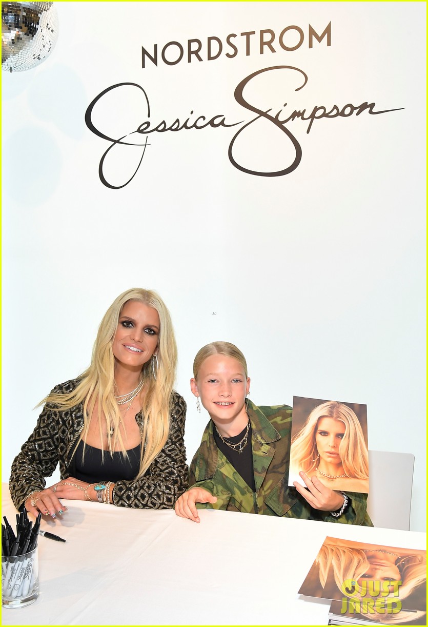 jessica simpson kids support at launch of fall collection 054827063