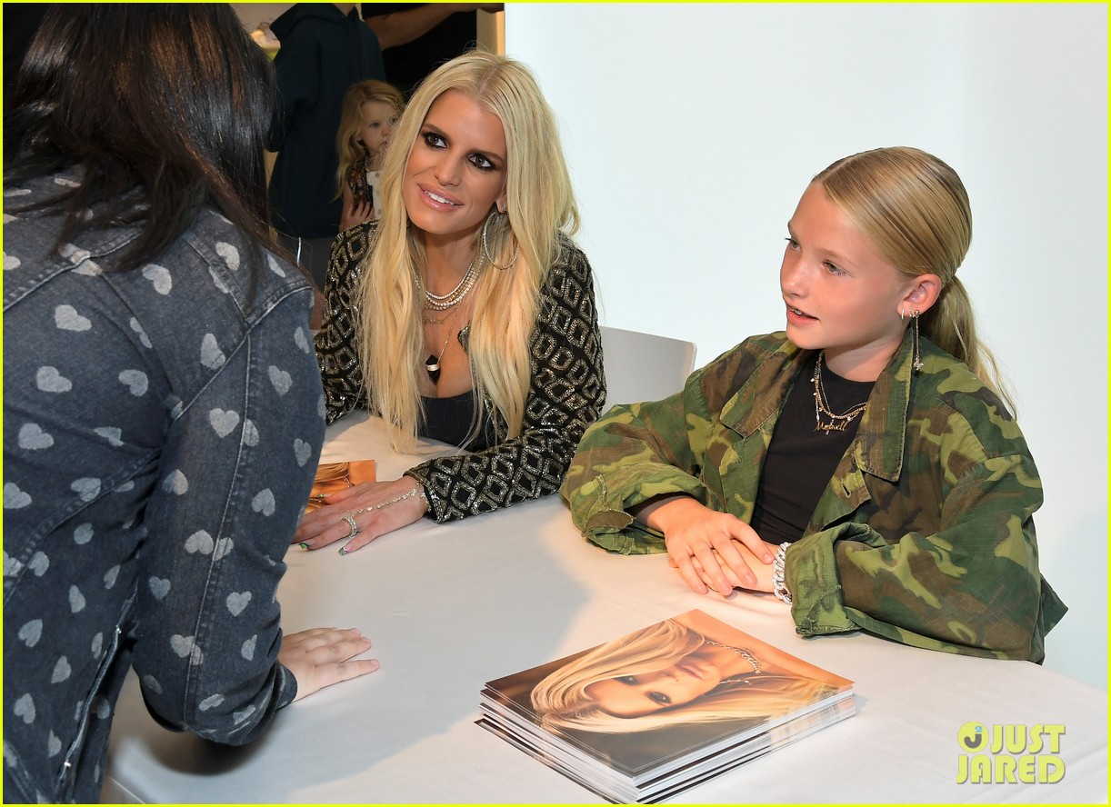 jessica simpson kids support at launch of fall collection 104827068