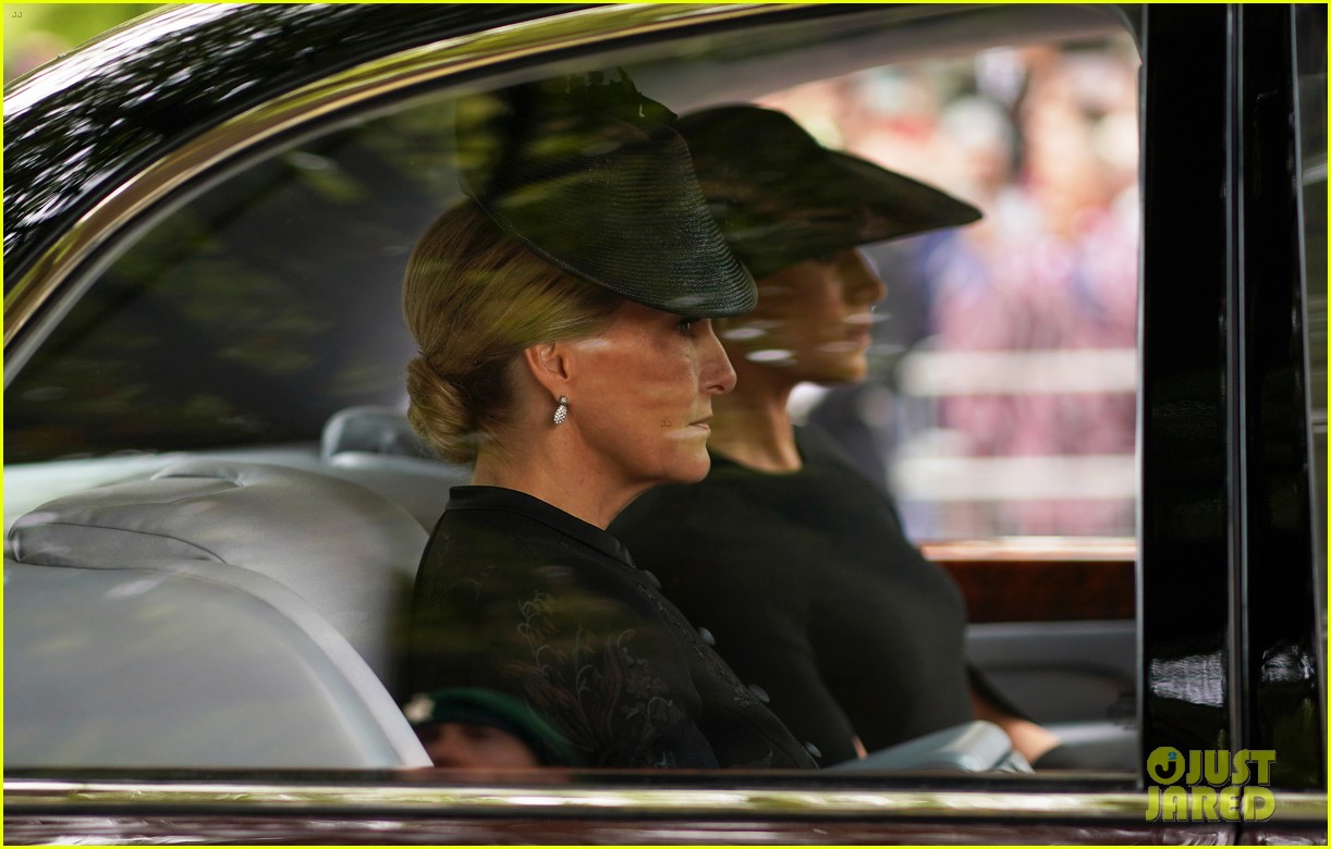 Prince Edward's Wife Sophie Seen Giving Him a Tissue During Queen