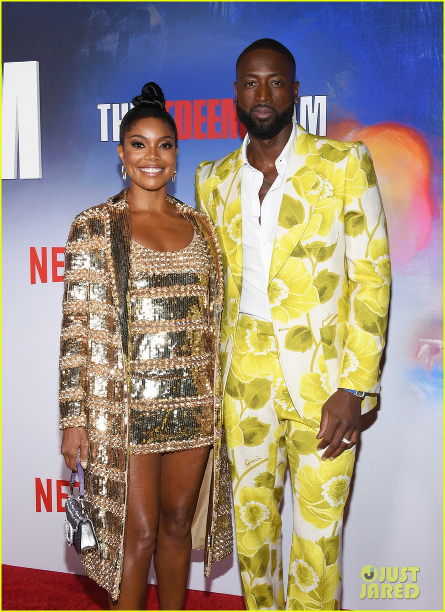 Gabrielle Union Dwyane Wade Go On Double Date With His Son Zaire At Redeem Team Premiere Photo Dwight Howard Dwyane Wade Gabrielle Union Lola Clark Zaire Wade Pictures Just Jared