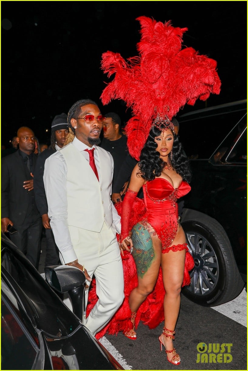 Cardi B Celebrates Her Birthday With StarStudded Party & Vampy Red