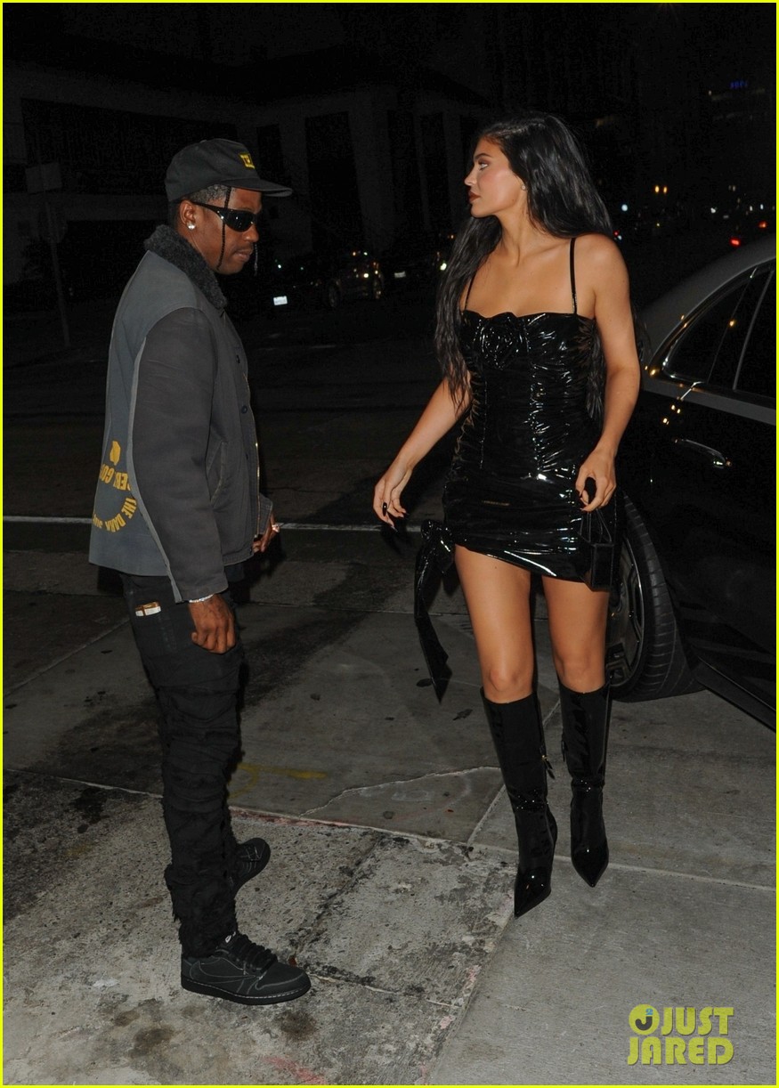 Kylie Jenner Wears Little Black Dress for Dinner Date with Boyfriend