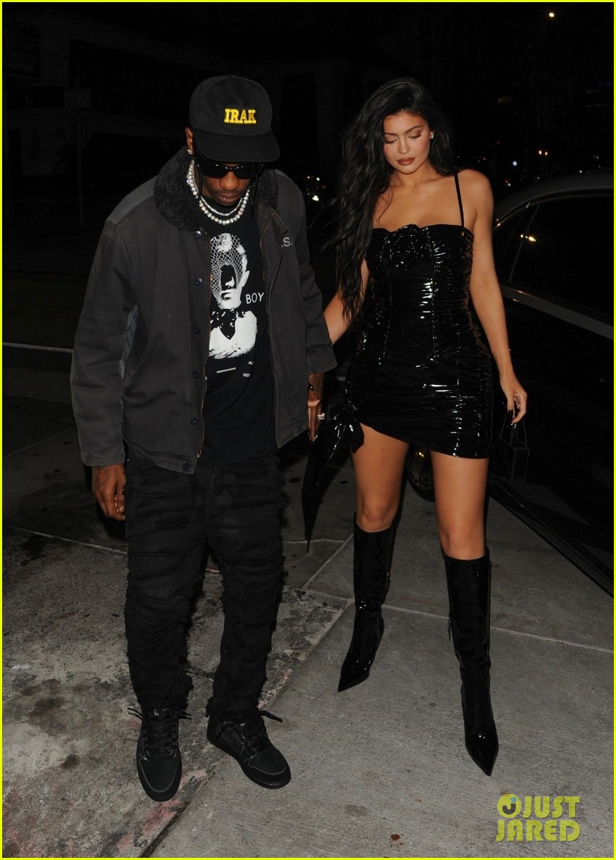 Kylie Jenner Wears Little Black Dress for Dinner Date with Boyfriend