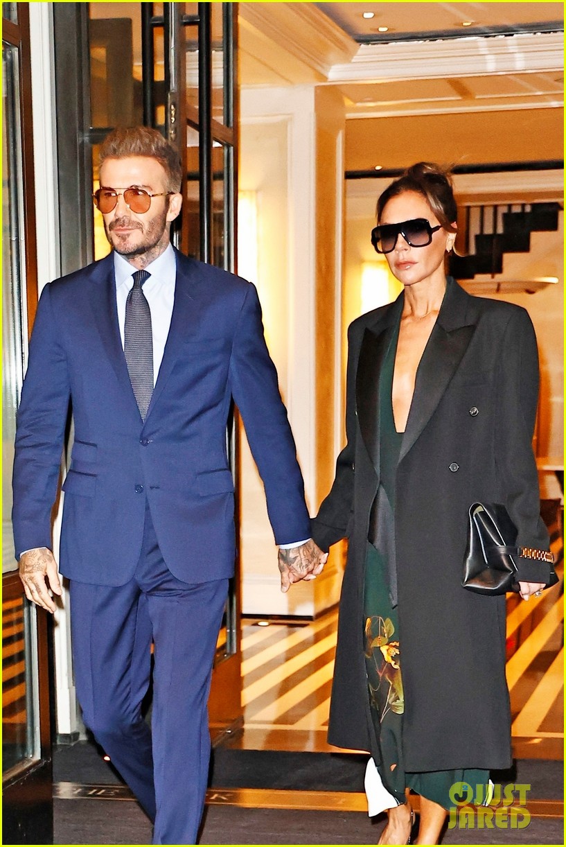 David & Victoria Beckham Hold Hands on Dinner Date in NYC Photo