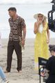 kristen wiig ricky martin hit the beach to film mrs american pie 02