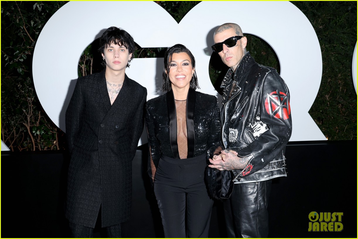 Photo: kourtney kardashian travis barker landon gq men of the year