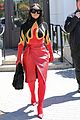 kim kardashian red flame outfit 21