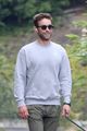 chace crawford takes his dog shiner for afternoon stroll 02