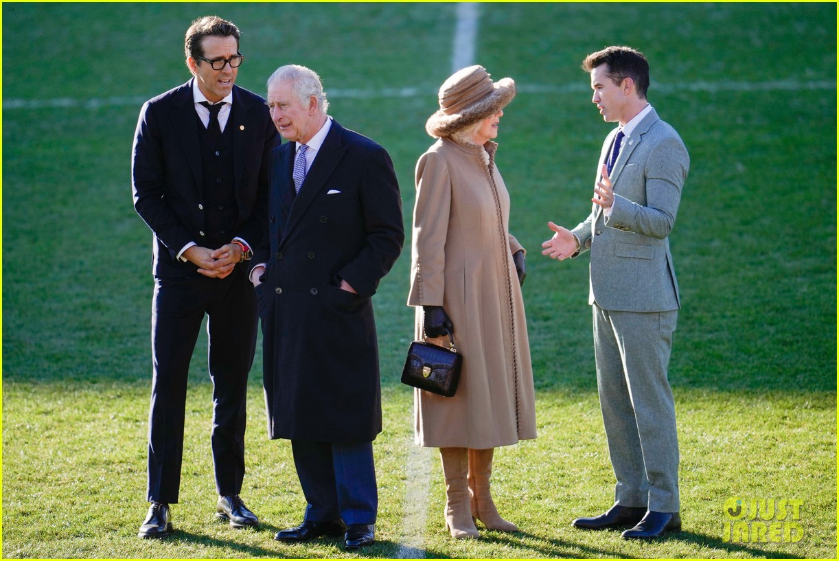 Ryan Reynolds & Rob McElhenney Meet with King Charles & Queen Camilla