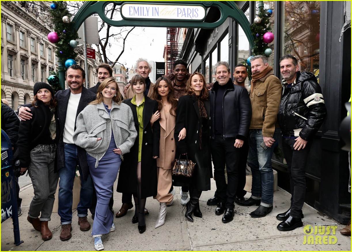 Lily Collins, Ashley Park, Lucas Bravo & More Celebrate 'Emily in Paris ...