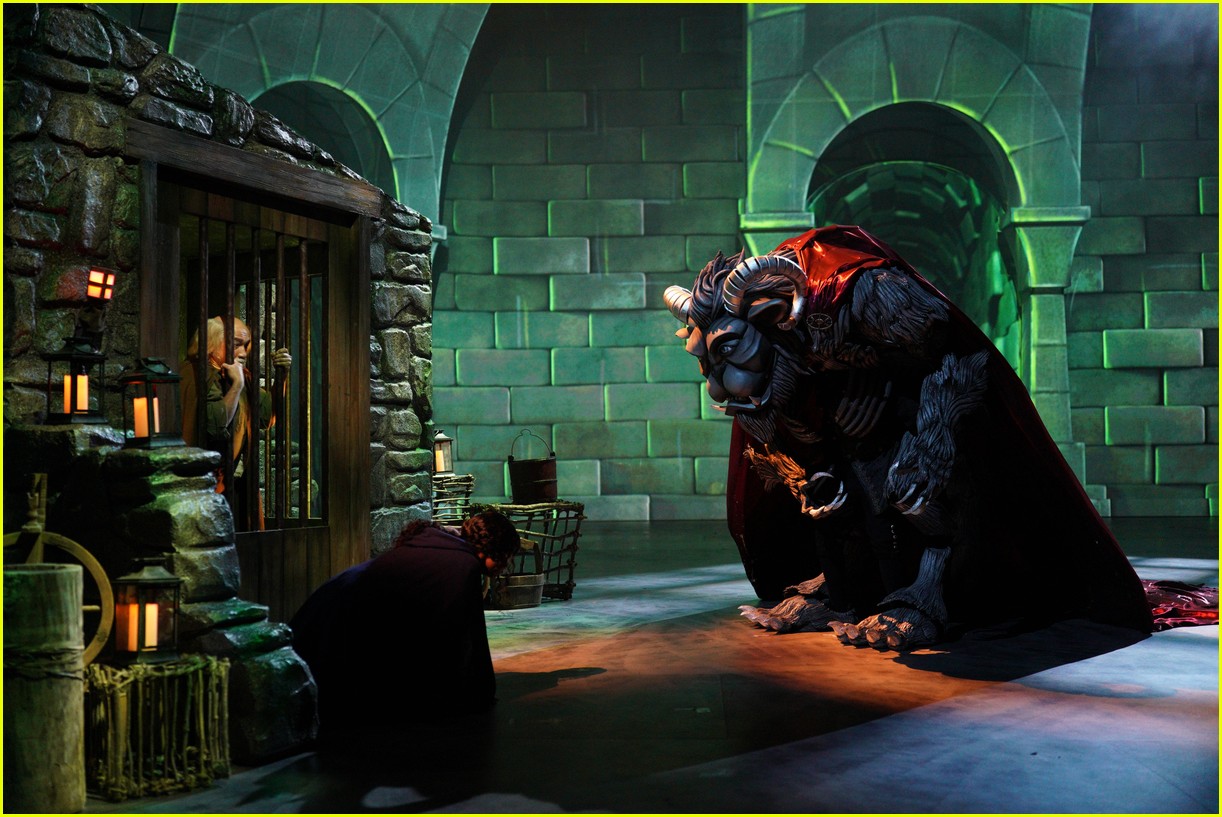 Every Photo of Josh Groban's MindBlowing The Beast Costume for ABC's