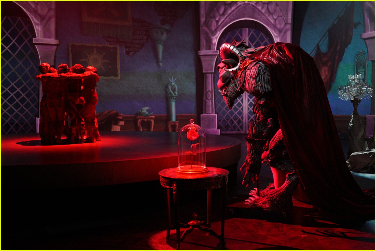 Every Photo of Josh Groban's MindBlowing The Beast Costume for ABC's