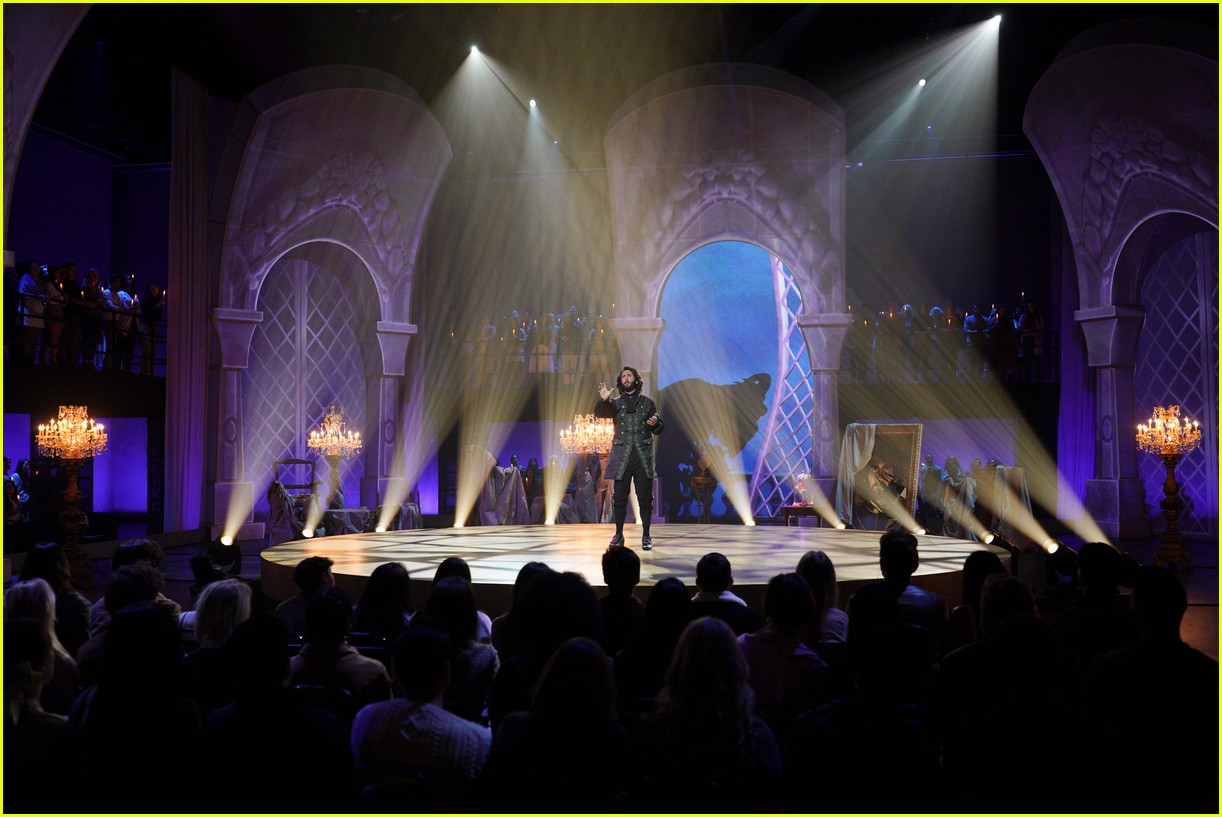 Every Photo of Josh Groban's MindBlowing The Beast Costume for ABC's