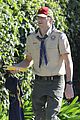 ashton kutcher boy scouts uniform troop leader meeting 27
