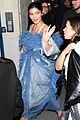 kylie jenner blue robe maison margiela fashion show 01