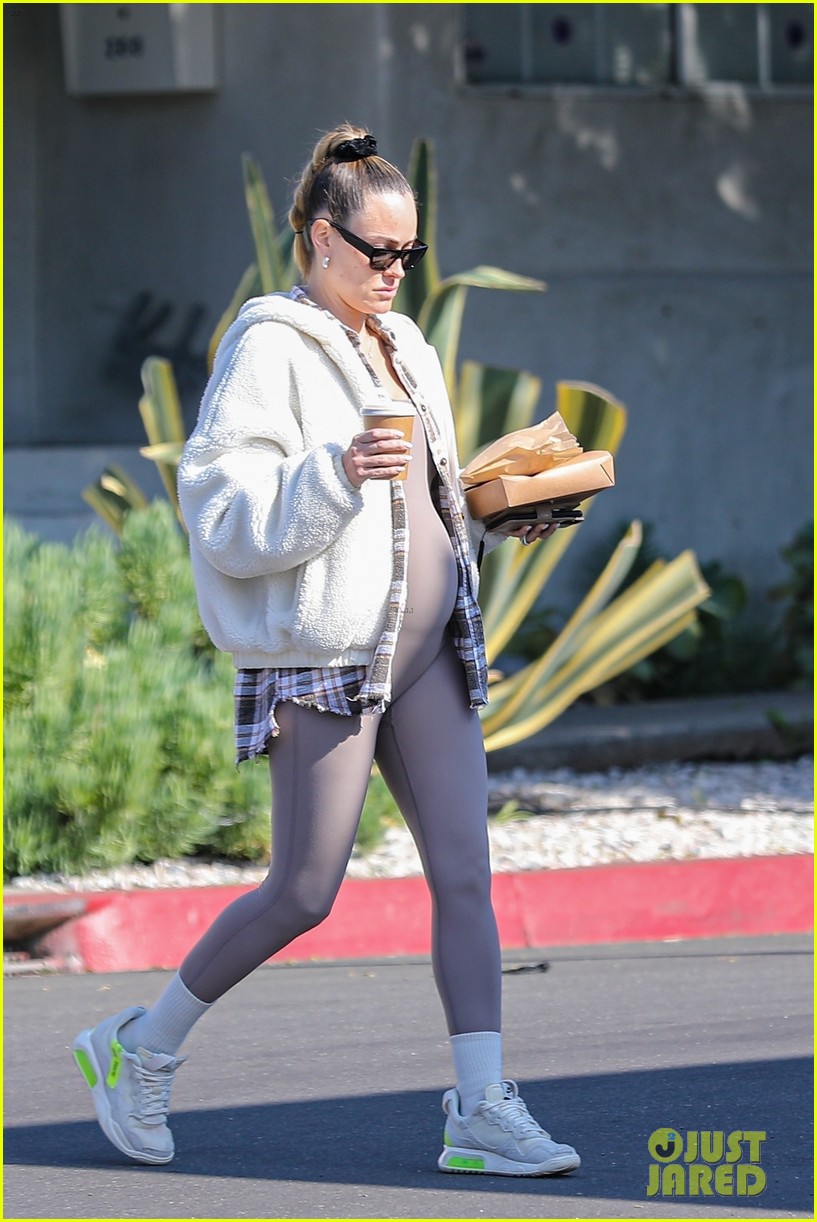 Peta Murgatroyd Shows Off Growing Baby Bump While Picking Up Breakfast