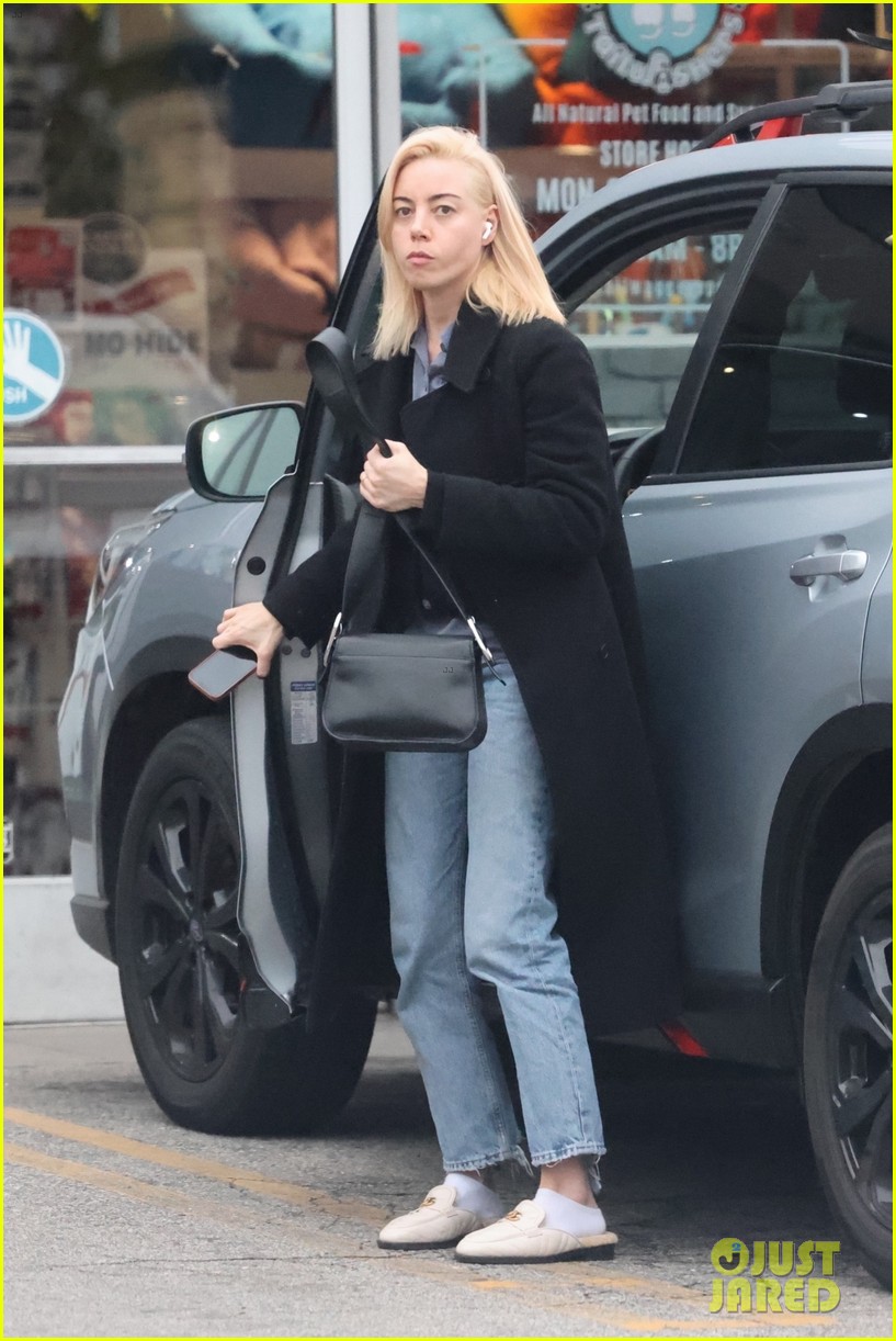 Aubrey Plaza Picks Up Her Dog From the Groomers in Los Feliz Photo