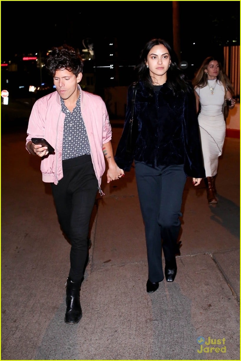 camila mendes rudy mancuso hold hands while leaving grammys party 014890536