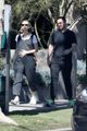carey mulligan cradles baby bump out getting coffee with a friend 07