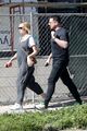 carey mulligan cradles baby bump out getting coffee with a friend 12