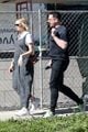 carey mulligan cradles baby bump out getting coffee with a friend 13