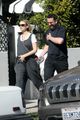 carey mulligan cradles baby bump out getting coffee with a friend 17