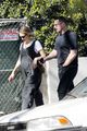 carey mulligan cradles baby bump out getting coffee with a friend 21
