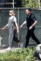 carey mulligan cradles baby bump out getting coffee with a friend 25