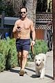 chris diamantopoulos shirtless on dog walk 07