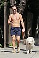 chris diamantopoulos shirtless on dog walk 08