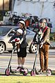 jennifer garner fake baby scooter ride family leave set 07