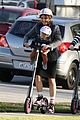 jennifer garner fake baby scooter ride family leave set 19