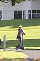 jennifer garner fake baby scooter ride family leave set 37