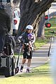 jennifer garner fake baby scooter ride family leave set 38