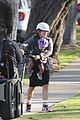 jennifer garner fake baby scooter ride family leave set 39