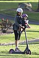 jennifer garner fake baby scooter ride family leave set 49