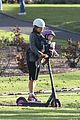 jennifer garner fake baby scooter ride family leave set 51