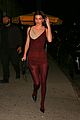 kendall jenner colored tights mini dress look grammy party 01