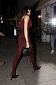 kendall jenner colored tights mini dress look grammy party 29