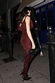 kendall jenner colored tights mini dress look grammy party 30